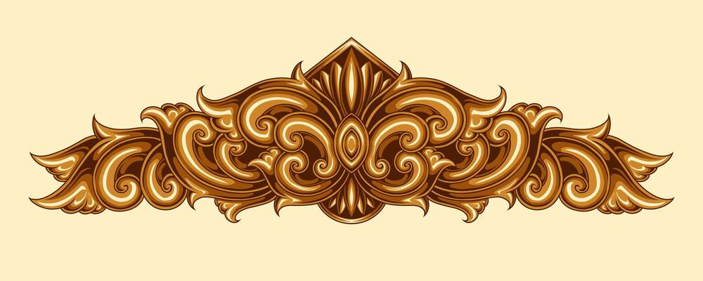 Classic vintage elements ornament frame