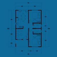 Floor plan blueprint, Figure of the jotting sketch of the construction and the industrial skeleton of the structure and dimensions. eps 10. vector