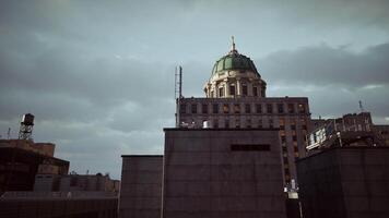 A tall building with a dome on top of it video