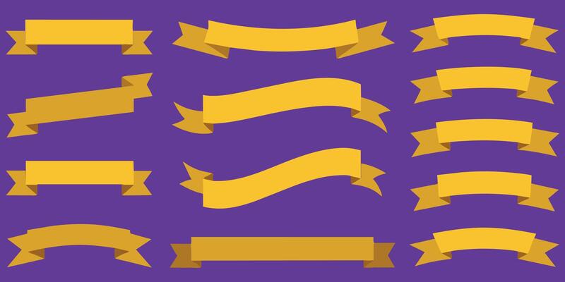 Purple Ribbon Banner Vector Art, Icons, and Graphics for Free Download