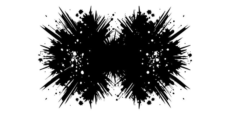 Beautiful artistic texture of ink brush strokes, Isolated ink splashes and drops. Different handdrawn spray design, grunge splash