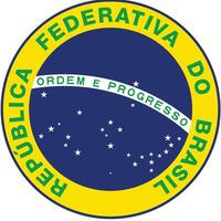 national seal of brazil vector