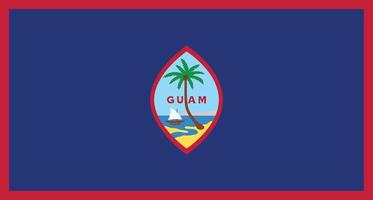 bandera de guam vector