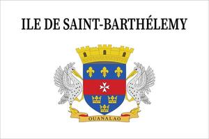 bandera de Santo barthélemy vector