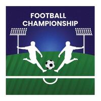 Football Tournament social media post banner template vector