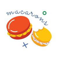 Trendy Macarons Concepts vector