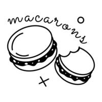 de moda macarons conceptos vector