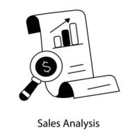 Trendy Sales Analysis vector