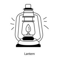 Trendy Lantern Concepts vector