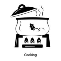 Trendy Cooking Concepts vector