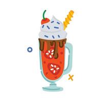 Trendy Milkshake Concepts vector