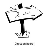 Trendy Direction Board vector