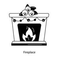 Trendy Fireplace Concepts vector