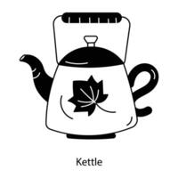 Trendy Kettle Concepts vector