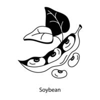 Trendy Soybean Concepts vector