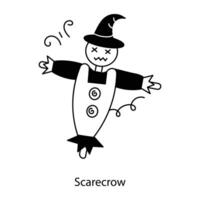 Trendy Scarecrow Concepts vector