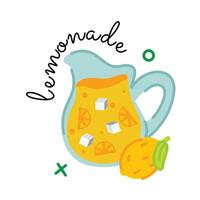 Trendy Lemonade Jug vector