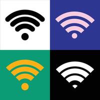 WIRELESS ICON ART DESIGN. vector