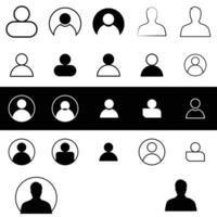 Profile Icon Set vector