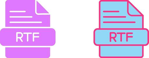 RTF Icon Design vector
