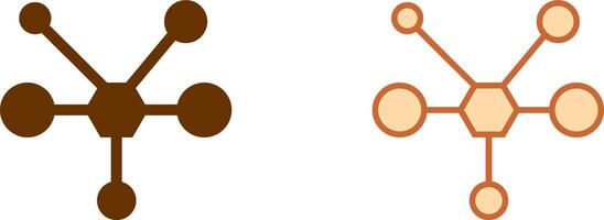 Molecule Icon Design vector