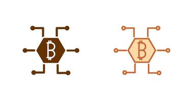 bitcoin icono diseño vector