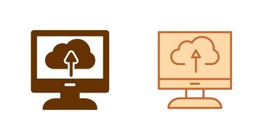 Cloud Backup Icon Design vector