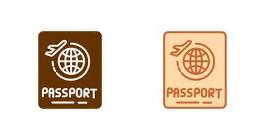 diseño de icono de pasaporte vector