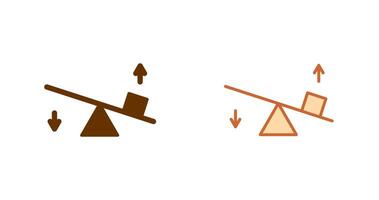 Seesaw Icon Design vector