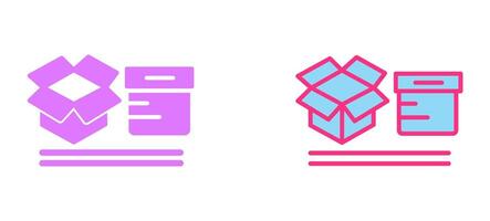 Boxes Icon Design vector