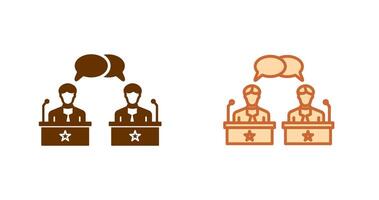 Debate Icon Design vector