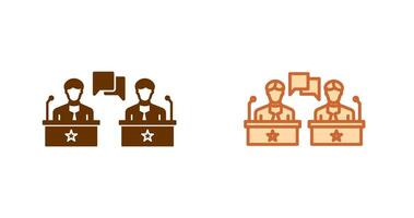 Debate Icon Design vector