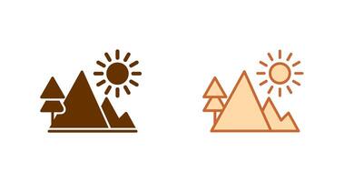 Mountain Icon Design vector