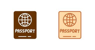 diseño de icono de pasaporte vector