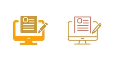 Blog Icon Design vector