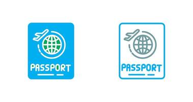 diseño de icono de pasaporte vector