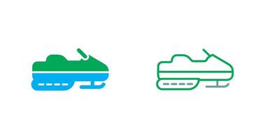 Snowmobile Icon Design vector