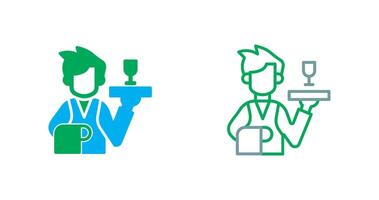 Waiter Icon Design vector