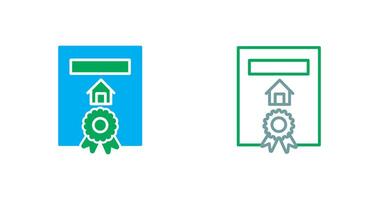 Certificate Icon Design vector