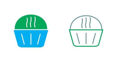 Cream Muffin Icon Design vector