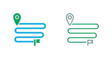 Distance Icon Design vector