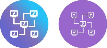 Network Icon Design vector