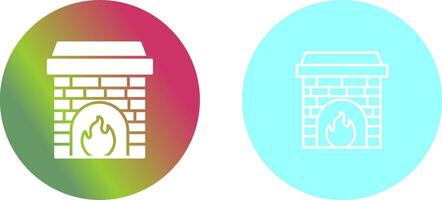 Fireplace Icon Design vector