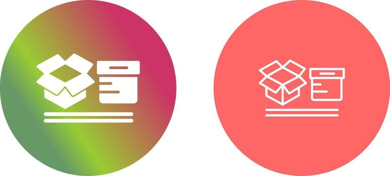 cajas icono diseño vector