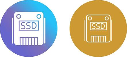 SSD Icon Design vector