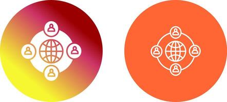 Company Network Icon Design vector