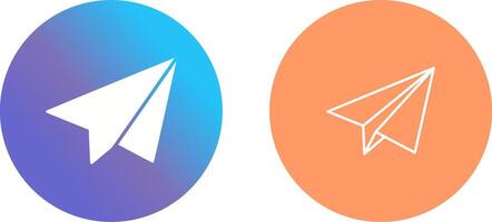 Paper Plane Icon Design vector