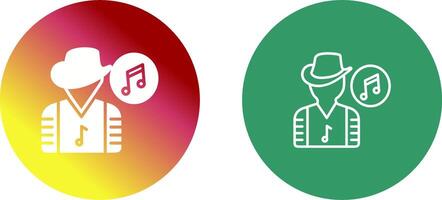 Musician Icon Design vector