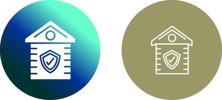 House Shield Icon Design vector