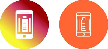 Mobile Battery Icon Design vector